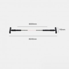 Струна и крепеж для струнной системы освещения DZN-45104 BLACK DAVIDE GROPPI INFINITO D115/H8240/1/LED/96W/4500K