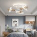 Светильник DZN-14041 БЕЛЫЙ + ДЕРЕВО ` D730/H260/4/LED/50W 2.4G AIRPLANE