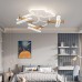 Светильник DZN-14041 БЕЛЫЙ + ДЕРЕВО ` D730/H260/4/LED/50W 2.4G AIRPLANE