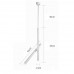 Светильник DZN-14088 БЕЛЫЙ ` L450+450/H300/2/LED/10W/4000K поворотный, на штанге