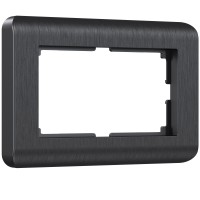 WERKEL WL12-Frame-01-DBL / Рамка для двойной розетки (графит) a047206 W0082104