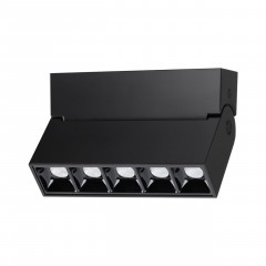 OVER NT19 225 черный Светильник накладной IP33 LED 4000К 13W 110-265V EOS