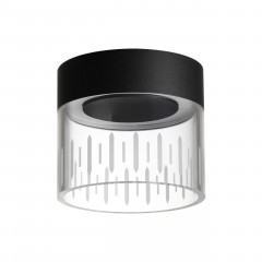 OVER NT23 195 черный Светильник накладной светодиодный IP20 LED 4000K 10W 85-265V AURA