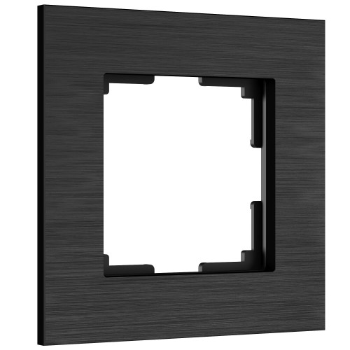 WERKEL Рамка на 1 пост AluMax (черный алюминий)  Артикул W0013508