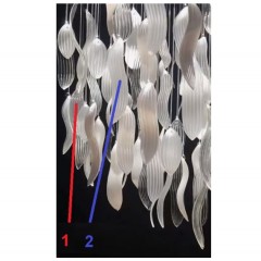 Декоративный элемент для инсталляции H150*35mm прозрачный SPFR-13203