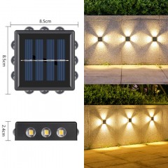 Светильник настенный YD-2309 D85*85/H24/12/LED/3000K IP65 на солнечной батарее с датчиком движения RSP 24-11