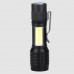Фонарь светодиодный 535 ЧЕРНЫЙ D25/H95/2/LED USB-кабель, регулировка угла свечения, алюминиевый сплав RSP 24-06