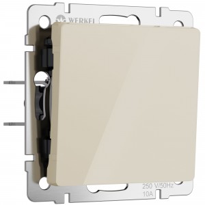 WERKEL Выключатель одноклавишный (айвори акрил) W1110043
