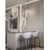 Светильник подвесной ElegantLight DZN-8396 ХРОМ D400/H800/3/E14/60W 22-12 CONCORD