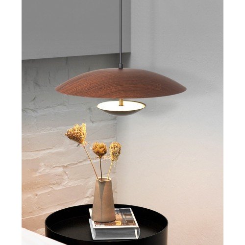 Светильник DZN-35292 DARK WOOD ` D350/H1200/1/LED/12W GINGER 24-07