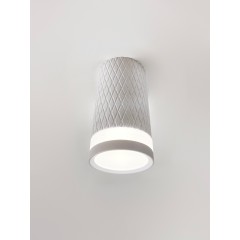 Светильник MSV-39243 WHITE/БЕЛЫЙ D54/H100/1/GU10/9W без лампы, с узором на корпусе SPF22-06 (1/50),OTB