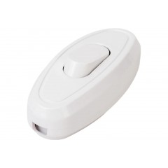 Выключатель электрический на шнур 250В, 10A, GLS10-01-20, белый 