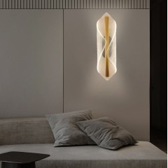 Светильник настенный ElegantLight DZN-11275 ЗОЛОТО D400*140/H120/1/LED/10W/4000K SPRAY акрил с блёстками
