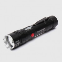 Фонарь светодиодный T6-26 ЧЕРНЫЙ D35/H150/2/LED USB-кабель, регулировка угла свечения RSP 24-06