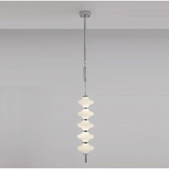 Светильник ElegantLight DZN-13245 ХРОМ/БЕЛЫЙ МАТОВЫЙ