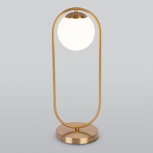 Настольная лампа с круглым плафоном Eurosvet 01138/1 золото