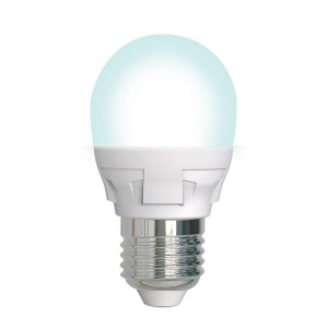 Лампа светодиодная Uniel E27 7W 4000K матовая LED-G45 7W/4000K/E27/FR/DIM PLP01WH RSP