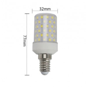 Лампа светодиодная прозрачная 10W-4000K-E14, Corn, 32*77mm. 220V SPF22-07