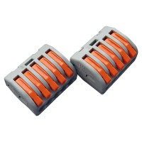 Коннектор GTER3-05 клемма универсальная монтажная 5-проводная (50 шт в упак) аналог WAGO GNRL RSP (1