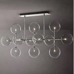 Светильник DZN-5292 ХРОМ D1470*660/H1500/12/G4/20W DIVER