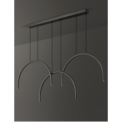 Светильник DZN-5312 ЧЕРНЫЙ D1300*330/H1200/6/LED/6W/2800K