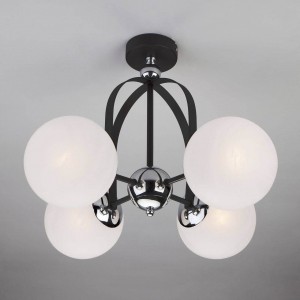 Светильник EUROSVET 70082/4 хром/черный D530/350/4/E14/40W