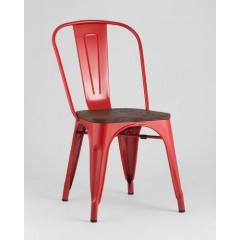 Стул TOLIX WOOD красный глянцевый