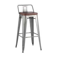 Стул барный TOLIX SOFT серебристый