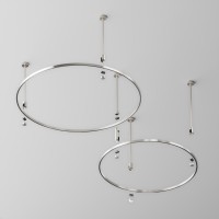 Шинопровод круглый 800мм Flarity платина