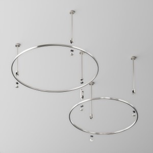 Шинопровод круглый 800мм Flarity платина