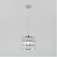 Светильник подвесной SAPFIR SPFD-8613 ХРОМ/CHROME D240/H1000/1/Е27/10W без ламп CRYSTALS