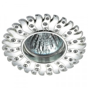 370352 NT17 265 серебро Встраиваемый декоративный светильник GX5.3 50W 12V CANDI