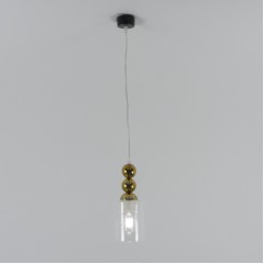 Светильник подвесной SAPFIR SPFD-8637 Черный/Золото/Black/Gold/D100/H1000/1/E27/10W/без ламп Alz