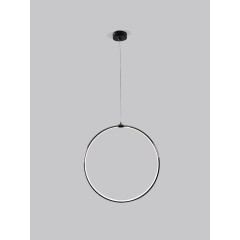 Светильник подвесной SPF-8659 BLACK/ЧЕРНЫЙ ГЛЯНЕЦ D500/H1500/1/LED/20W 22-08 HOOP1