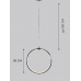 Светильник подвесной SPF-8661  CHROME/ХРОМ D300/H1500/1/LED/12W 22-08 HOOP1
