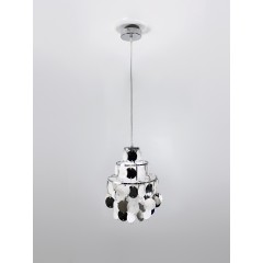 Светильник подвесной SAPFIR SPFD-8683 SHELL ХРОМ/CHROME D225/H1200/1/E27/60W без ламп CEDAR
