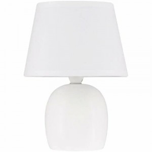 UML-B304 E14 WHITE Светильник настольный декоративный под лампу Е14, 40W. Механический выключатель. Белый. ТМ Uniel, шк 4690485198338