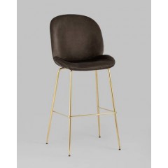 Стул барный Beetle со спинкой коричневый