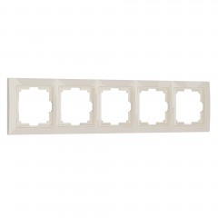 WERKEL Snabb basic WL03-Frame-05/ Рамка на 5 постов (слоновая кость, basic) a036634 W0052003