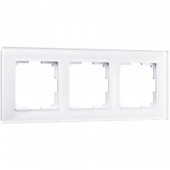 WERKEL Favorit WL01-Frame-03 / Рамка на 3 поста (белый,стекло) a030821 W0031101 