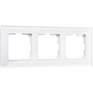 WERKEL Favorit WL01-Frame-03 / Рамка на 3 поста (белый,стекло) a030821 W0031101 