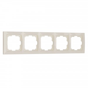 WERKEL Snabb basic WL03-Frame-05/ Рамка на 5 постов (слоновая кость, basic) a036634 W0052003