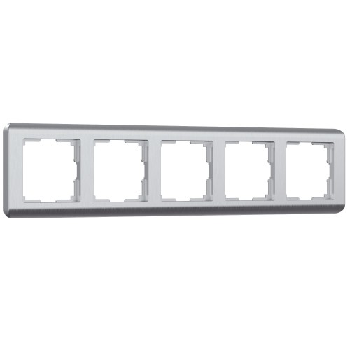WERKEL Stream WL12-Frame-05/ Рамка на 5 постов  (серебряный) a034330