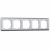 WERKEL Stream WL12-Frame-05/ Рамка на 5 постов  (серебряный) a034330