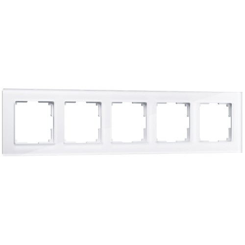 WERKEL Favorit WL01-Frame-05 / Рамка на 5 постов (белый,стекло) a030823 W0051101