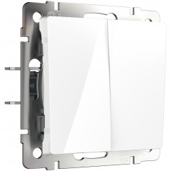 WERKEL WL01-SW-2G / Выключатель  двухклавишный  (белый) a028645 W1120001