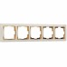 WERKEL Snabb WL03-Frame-05-ivory-GD/ Рамка на 5  постов (слоновая кость/золото) a035251 W0051932