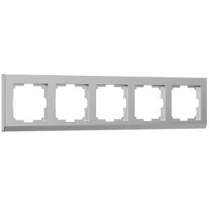 WERKEL Stark WL04-Frame-05 /Рамка на 5 постов (серебряный) W0051806