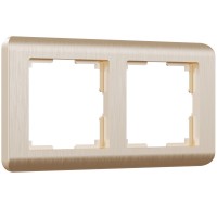 WERKEL Stream WL12-Frame-02 / Рамка на 2 поста (шампань) a034612 W0022111