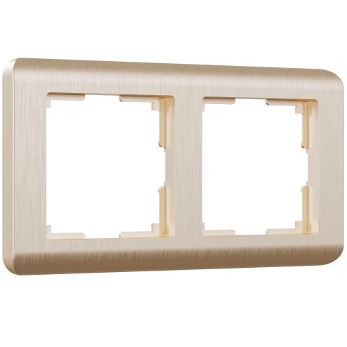 WERKEL Stream WL12-Frame-02 / Рамка на 2 поста (шампань) a034612 W0022111